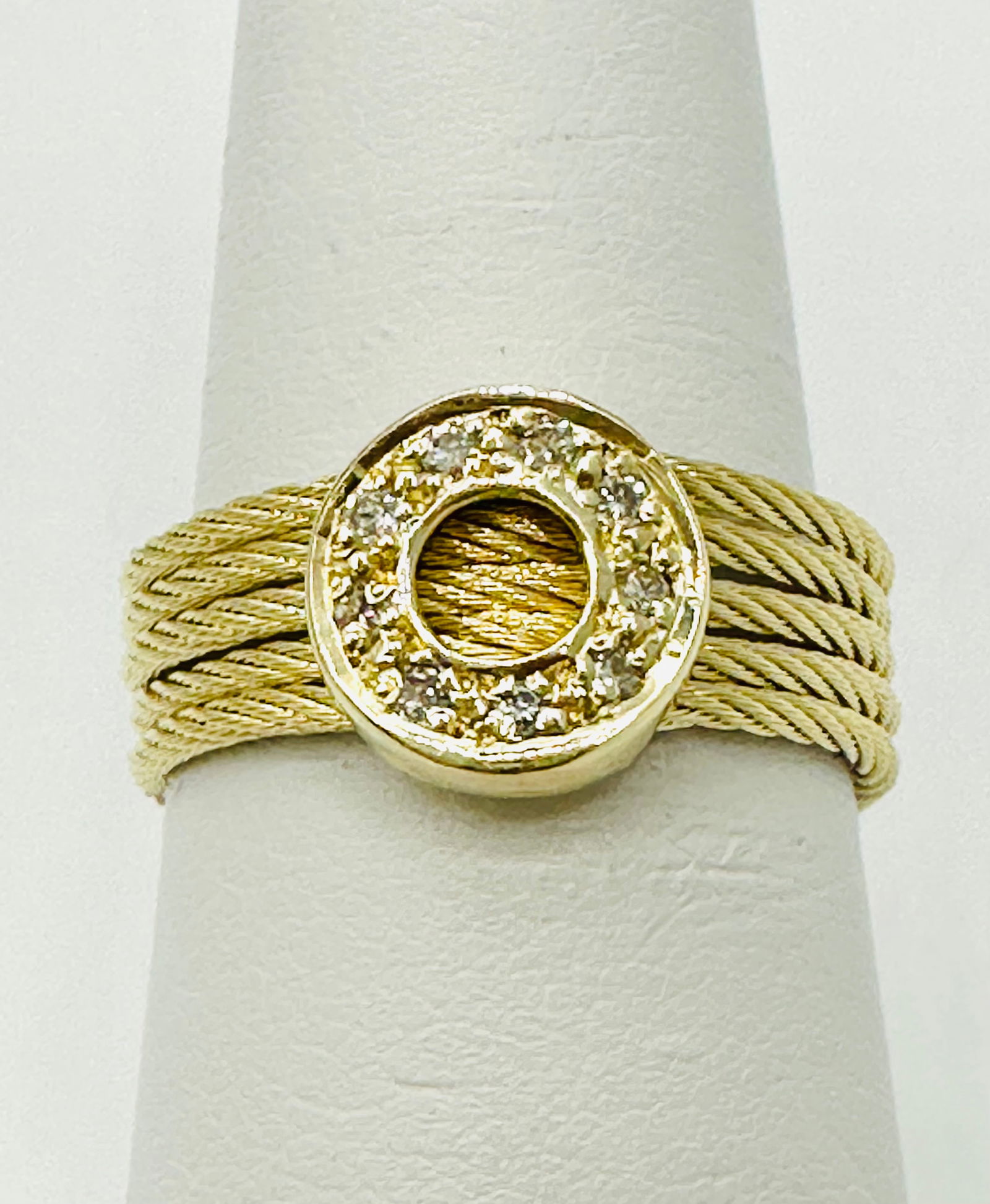 Natural Diamond Ring,14KT Yellow Gold # 2762 (1 of 4)