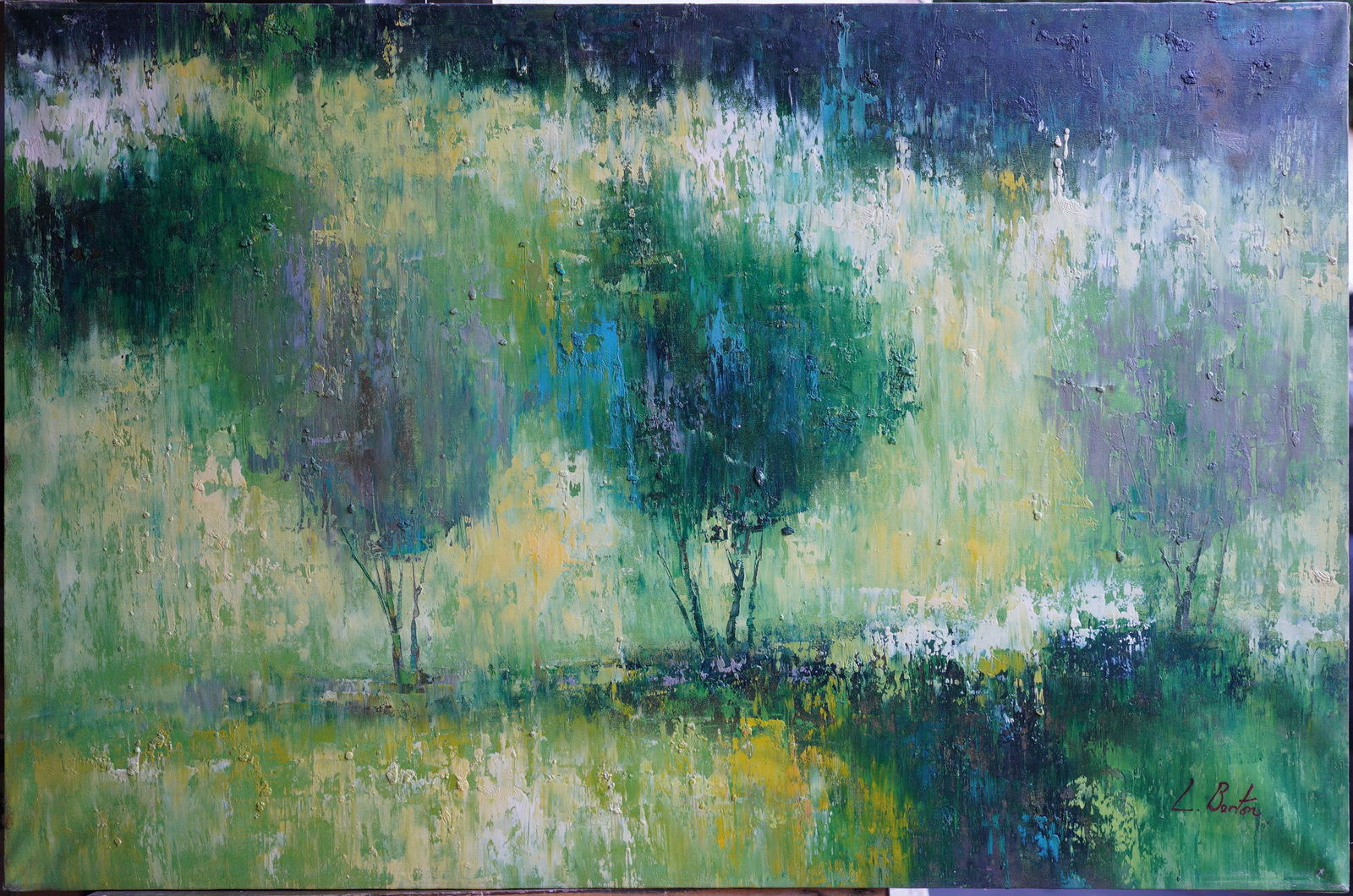 Abstract Landsape Oil on Canvas Painting (1 of 8)