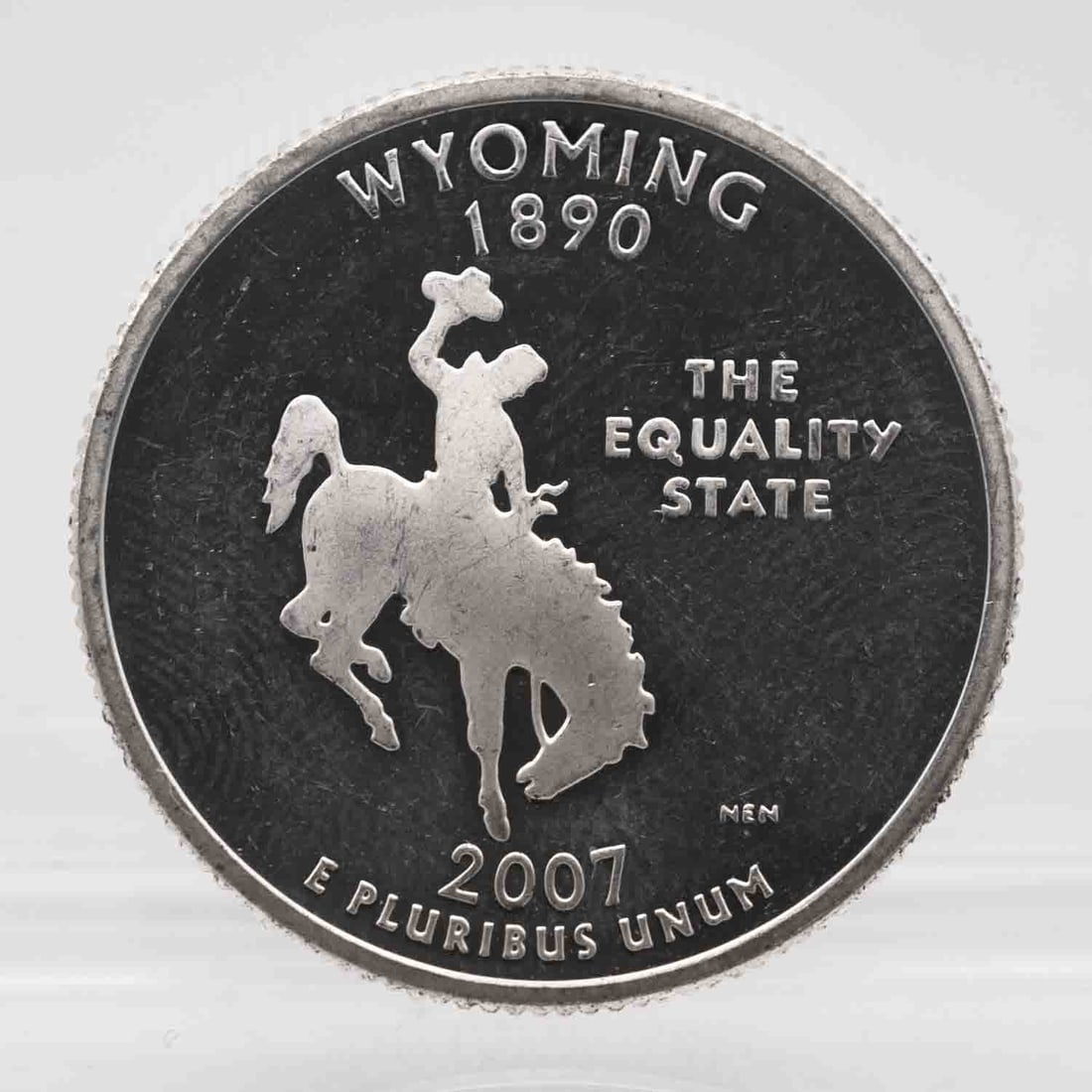 2007 American Proof Silver Quarter Wyoming: MLC01244 Shipping: Buyer-arranged shipping: estimated cost: starts at $15.5, Plus $1 dollar for every $100 in value. Signature confirmation is recommended for high value invoice at cost of $5.5. Pleas