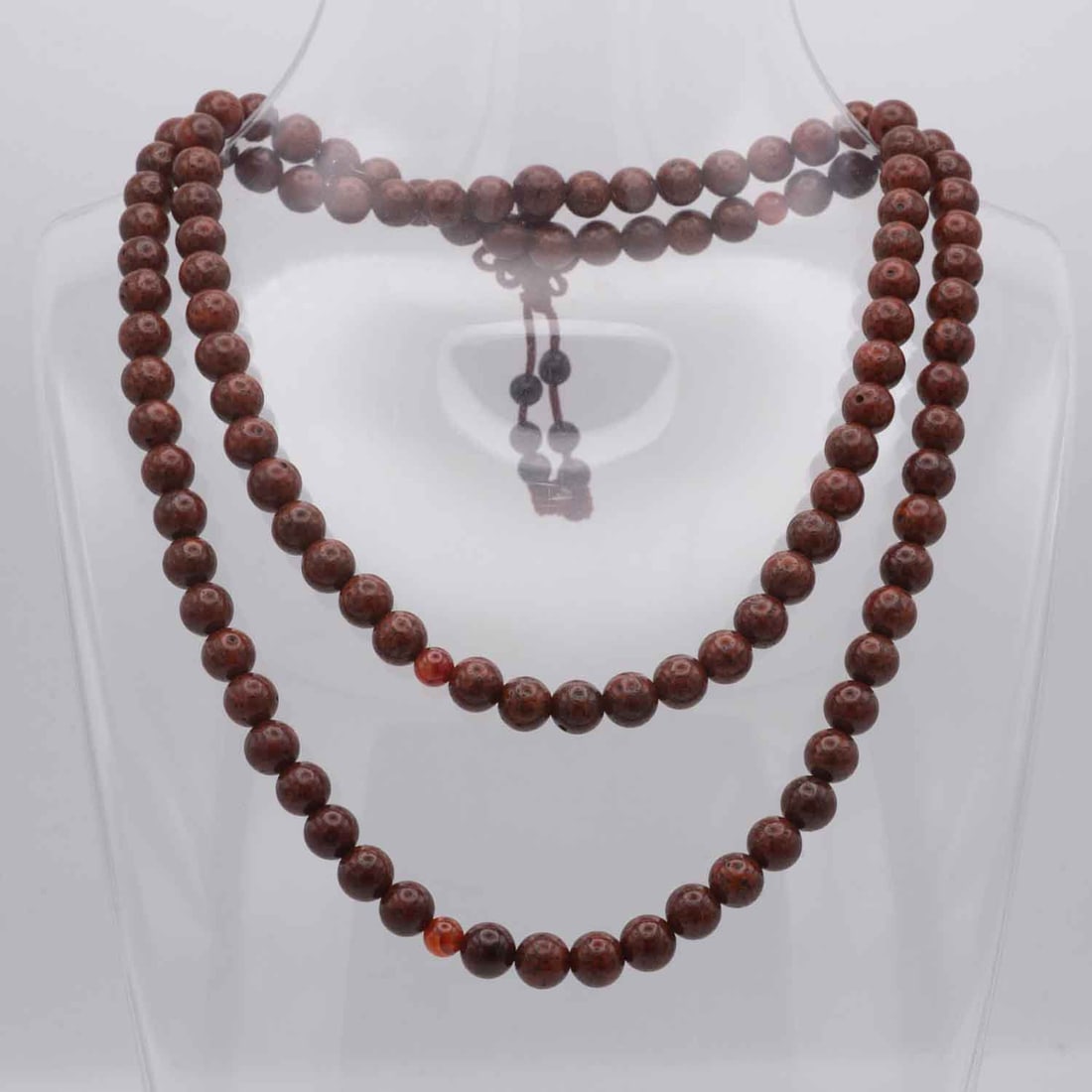 Chinese Buddhist Rosewood Bead Necklace: Medium: Rosewood Size: 36 inches Age/Detail: Chinese Buddhist Condition: great overall, check photo for condition reference. Provenance: Collection from Estate in Williamsburg LiveShipping is NOT a pa