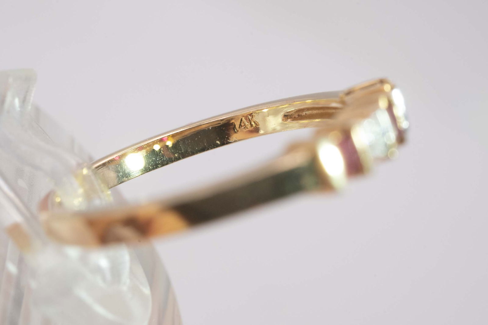 14k Gold Ruby And Diamond Ring - 5