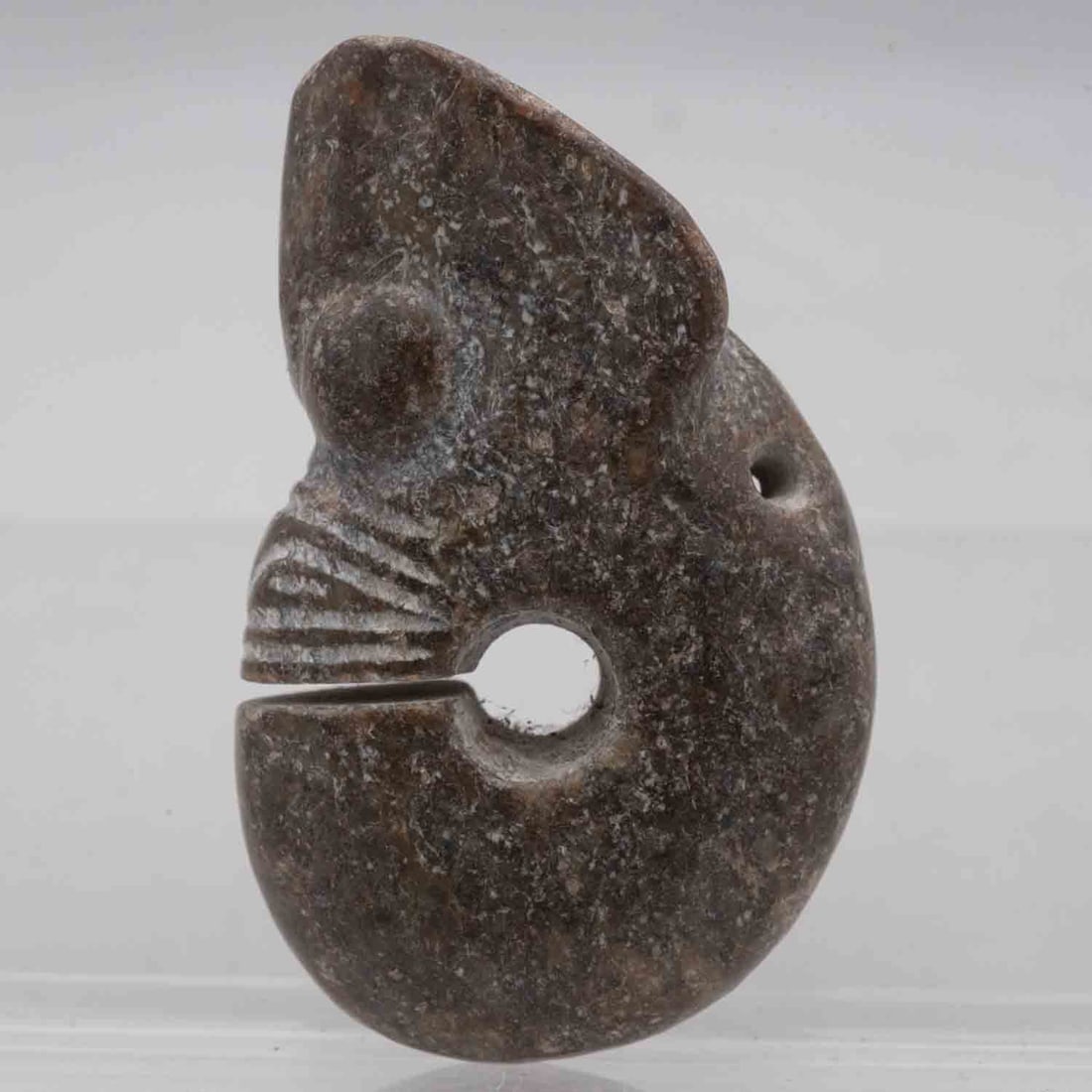 Old Chinese Hongshan Culture Jade Pig Dragon Pendant (1 of 5)