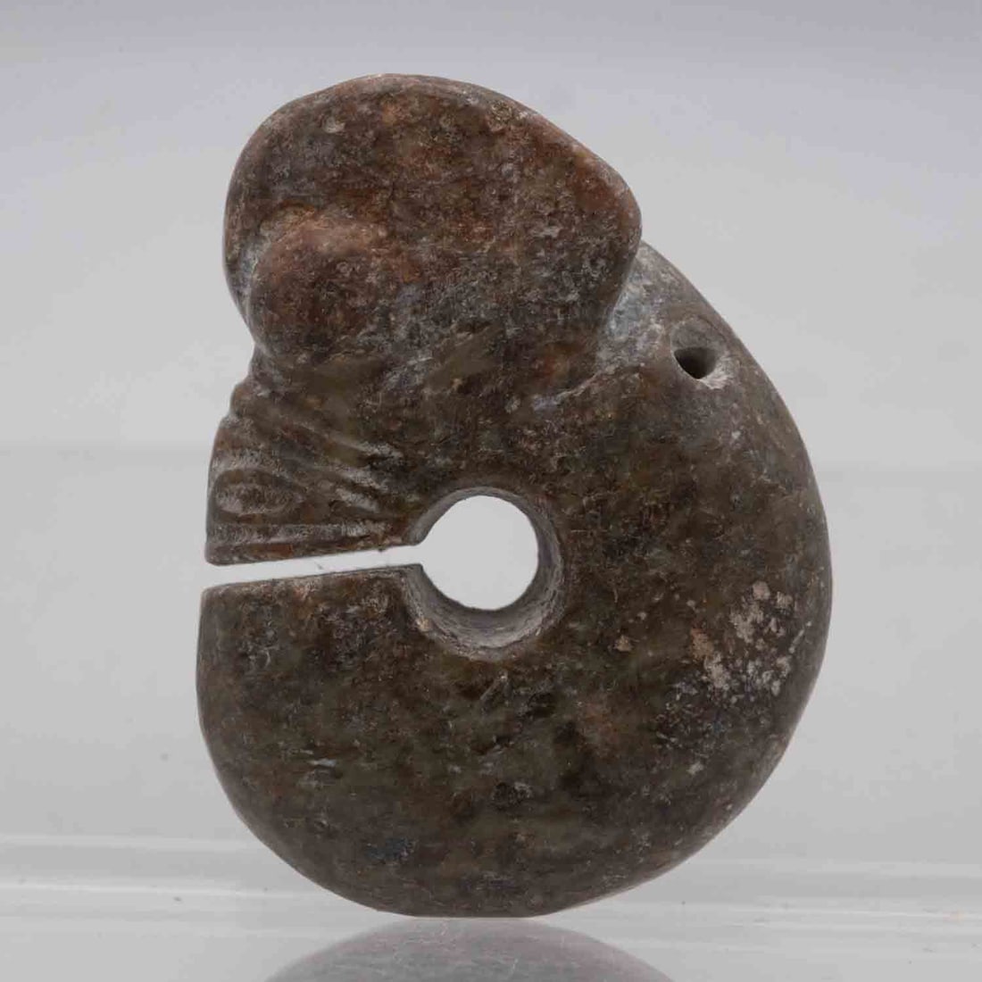 Old Chinese Hongshan Culture Jade Pig Dragon Pendant: Medium: Jade Size: 2.5x1.7x0.7 inches Age/Detail: Old Chinese Hongshan Culture Condition: great overall, check photo for condition reference. Provenance: Collection from Estate in Tribecca LiveShippin