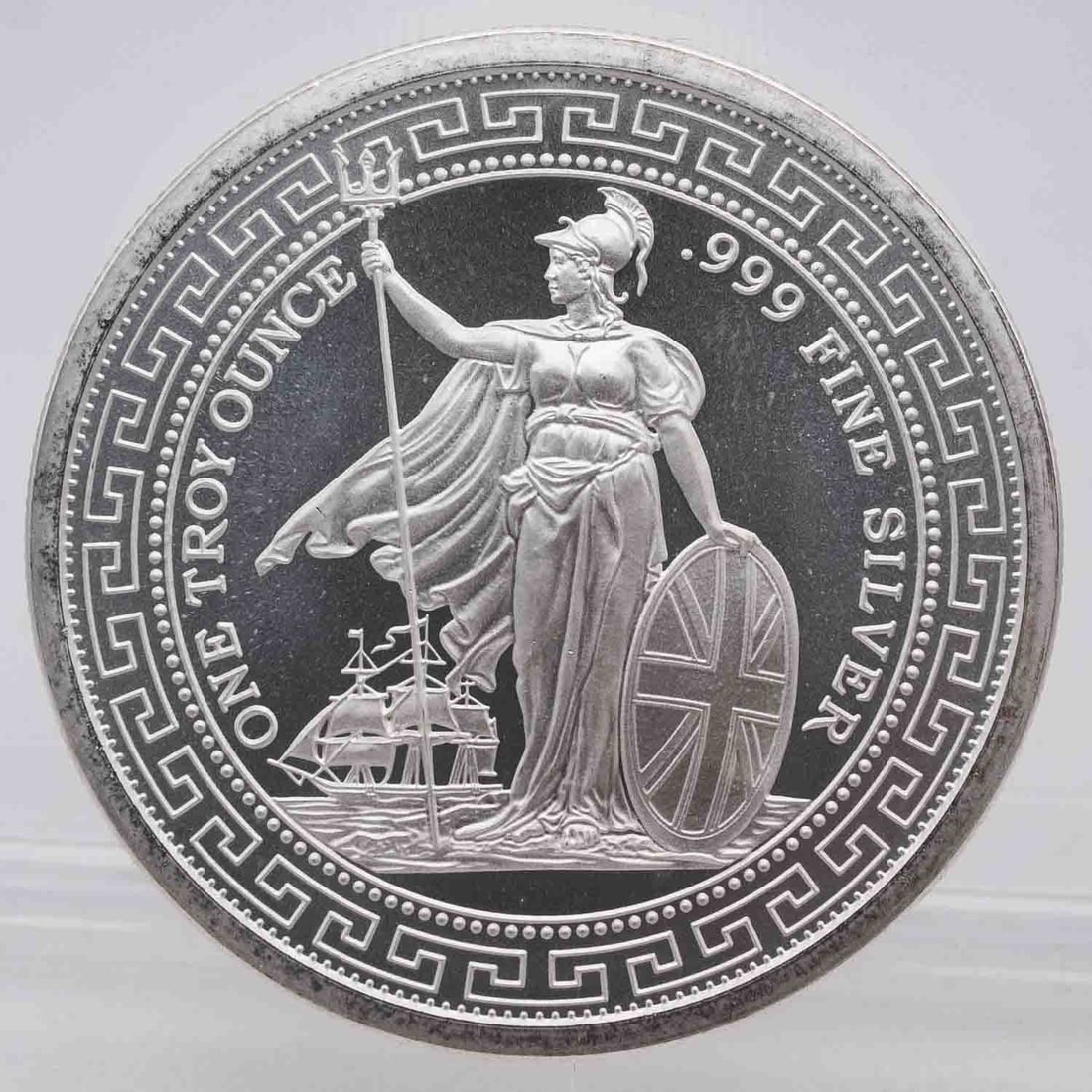 British Trade Dollar 1oz Silver Round: MLC01118 Subject: British Trade Dollar 1oz Silver Round Medium: 999 Silver Year: Condition: MS/AU+ Note: Any condition statement is given as an opinion and should not be treated as a statement of fact
