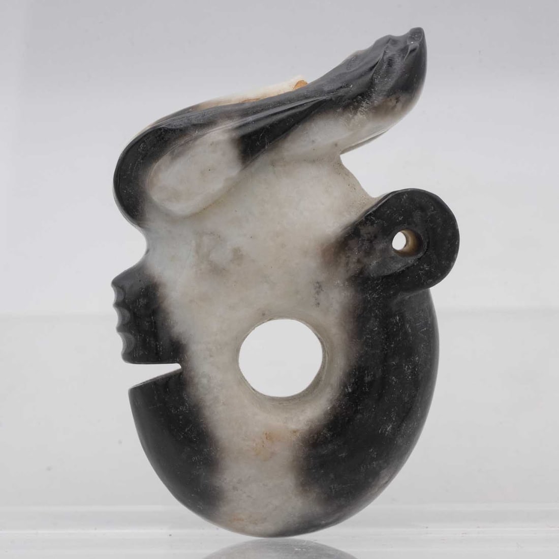 Chinese Carved Icy White Jade Bangle: Medium: Icy White JadeSize: 2.3 inchesAge/Detail: Chinese CarvedCondition: great overall, check photo for condition reference.Provenance:Collection from Estate in WilliamsburgLiveShipping is NOT a