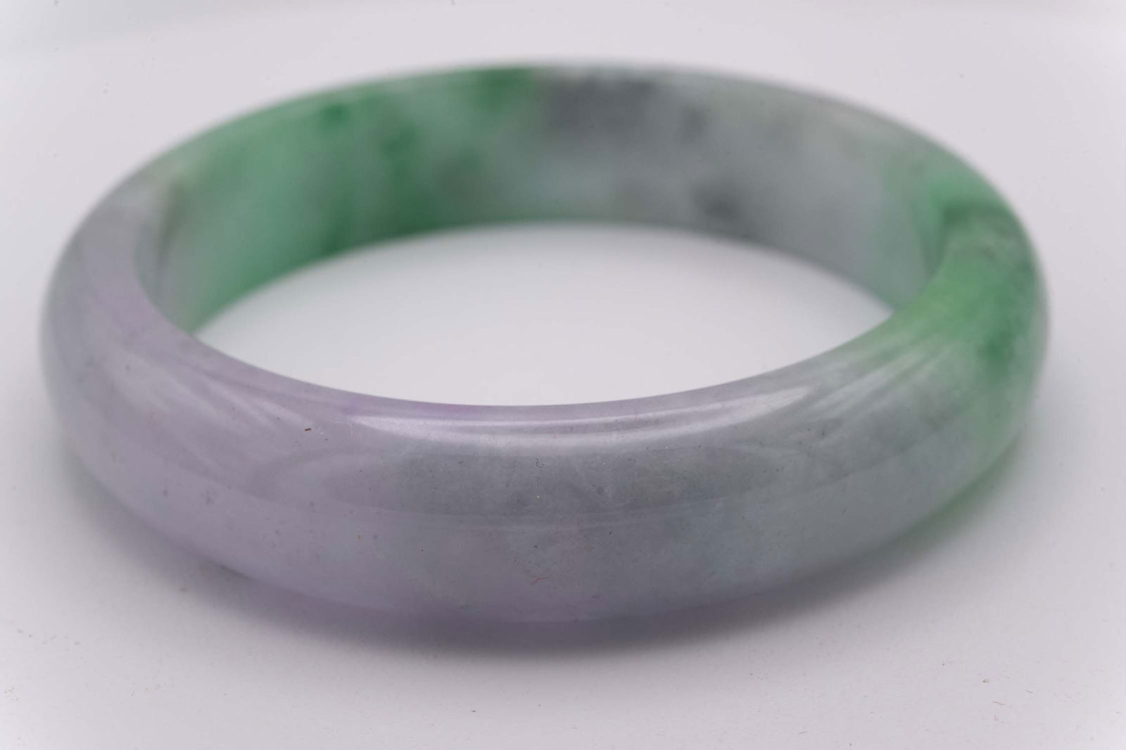 Chinese Multi Colored Jade Bangle - 4
