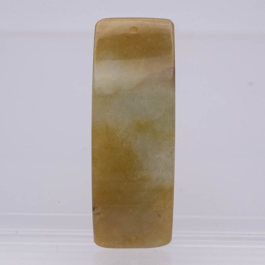 Chinese Hand Carved Natural Type A Jade Pendant: Medium: Natural Type A JadeSize: 2x0.6x0.5 inchesAge/Detail: Chinese Hand CarvedCondition: great overall, check photo for condition reference.Provenance:Collection from Estate in TribeccaLiveShipping