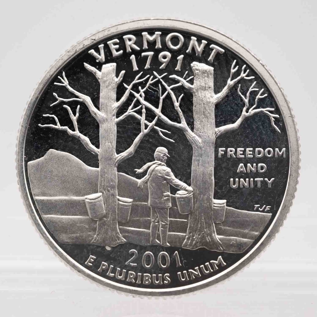 2001 American Proof Silver Quarter Vermont (1 of 2)