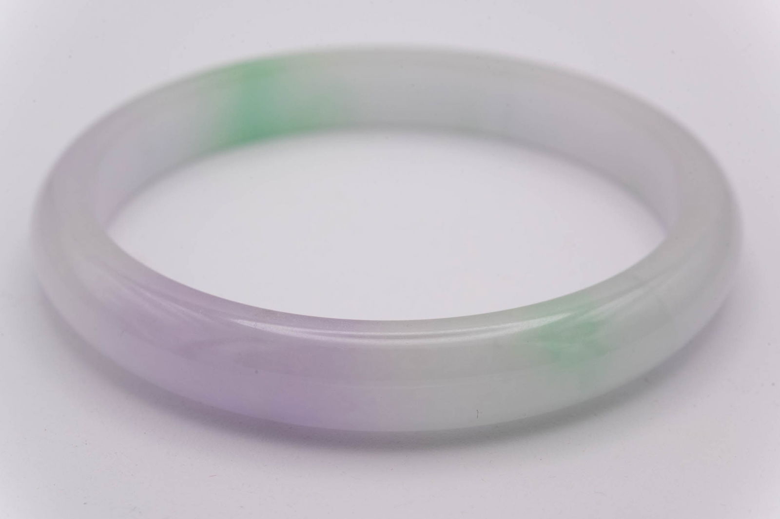 Chinese Translucent Jade Bangle - 3