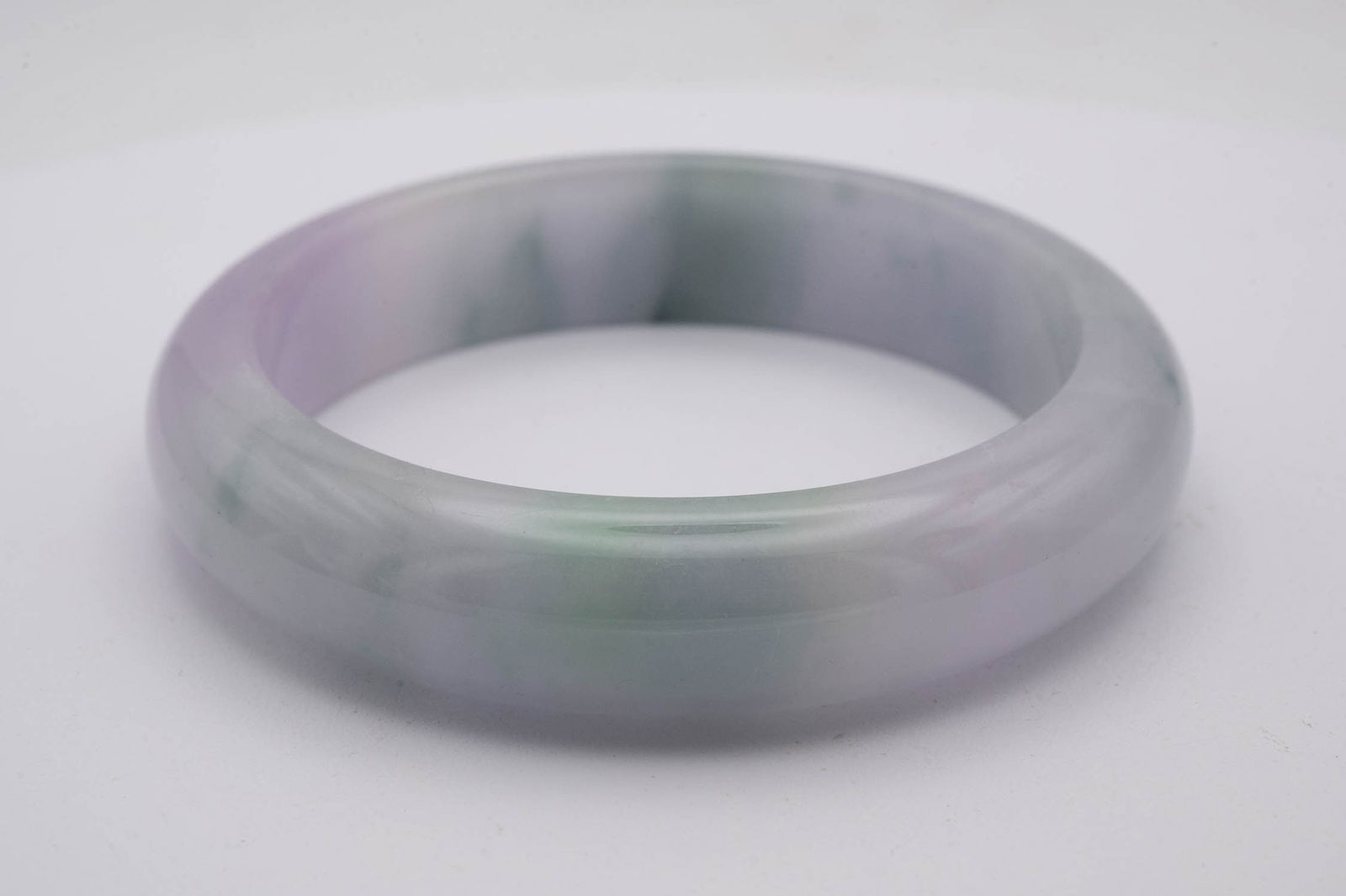 Chinese Multi Colored Jade Bangle - 2