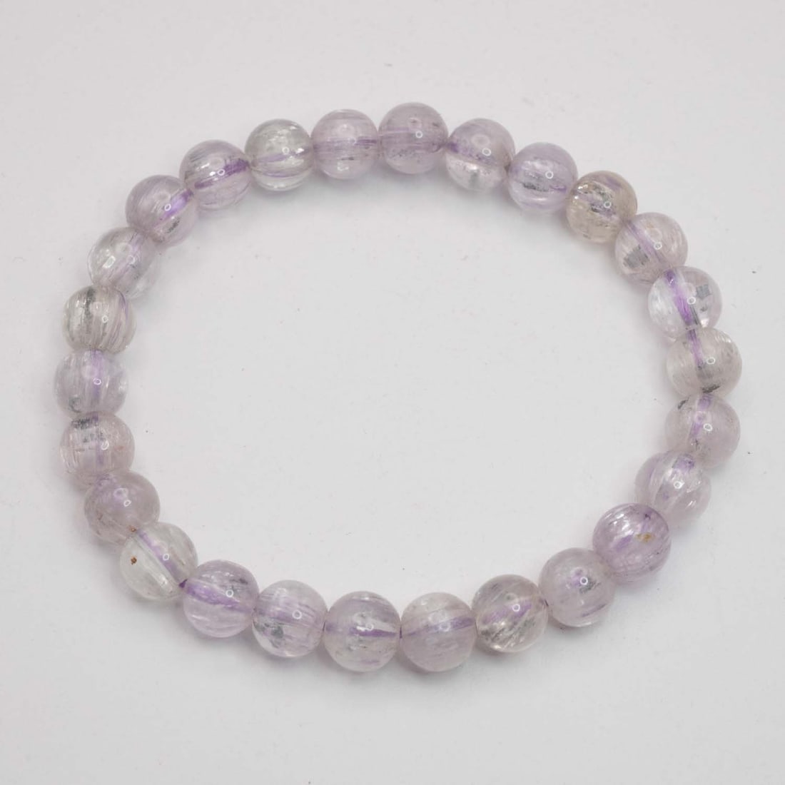 Natural Quartz Bead Bracelet (1 of 3)