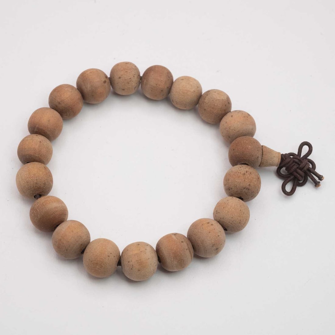 Natural Sandalwood Bead Bracelet (1 of 3)