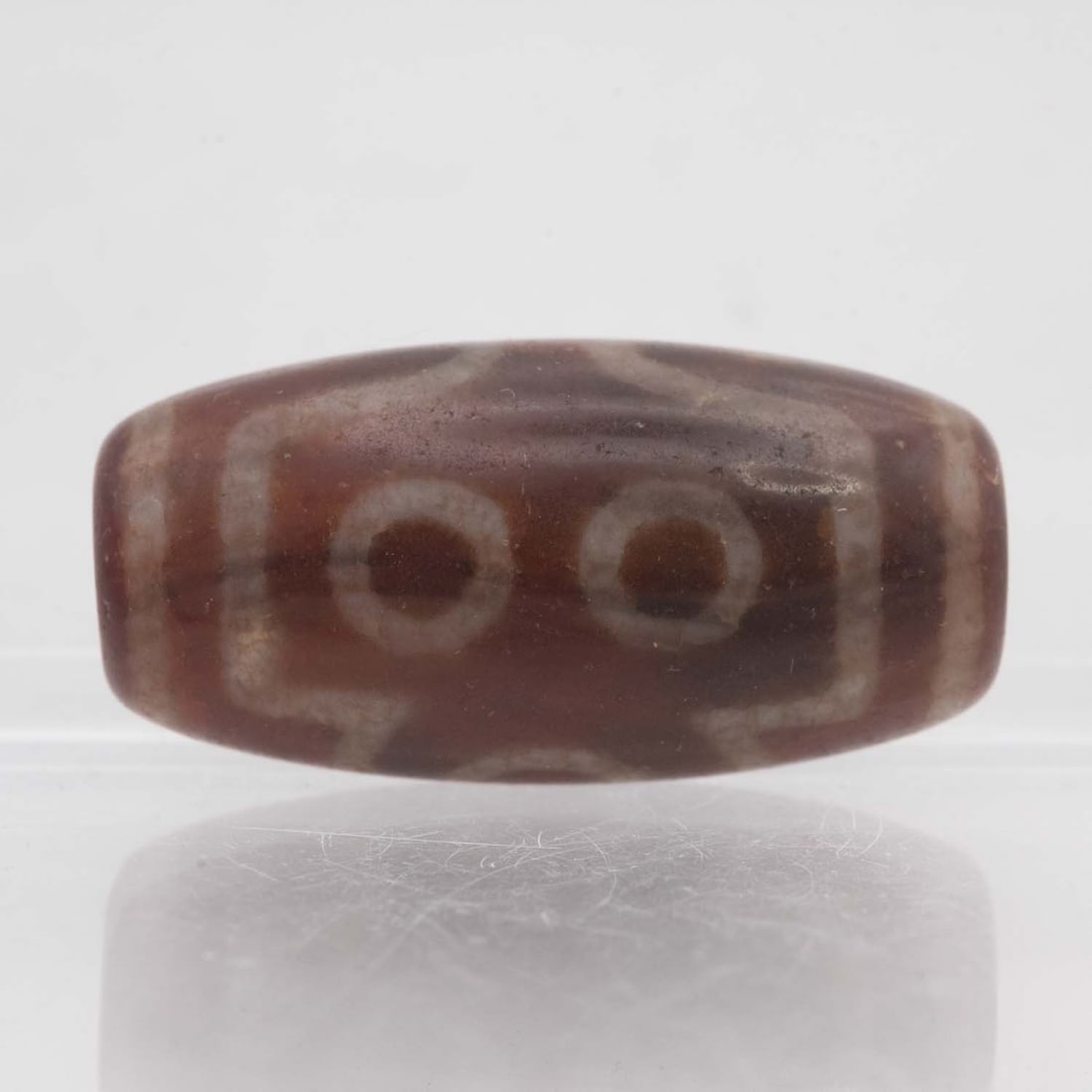 Old Chinese Tibetan Translucent Agate Dzi Bead (1 of 3)