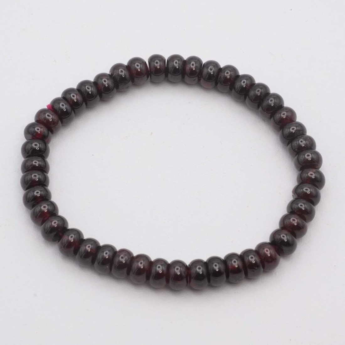 Natural Garnet Bead Bracelet (1 of 3)