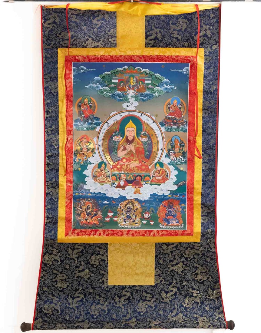 Tibetan Thangka Print Scroll Tsongkhapa (1 of 5)