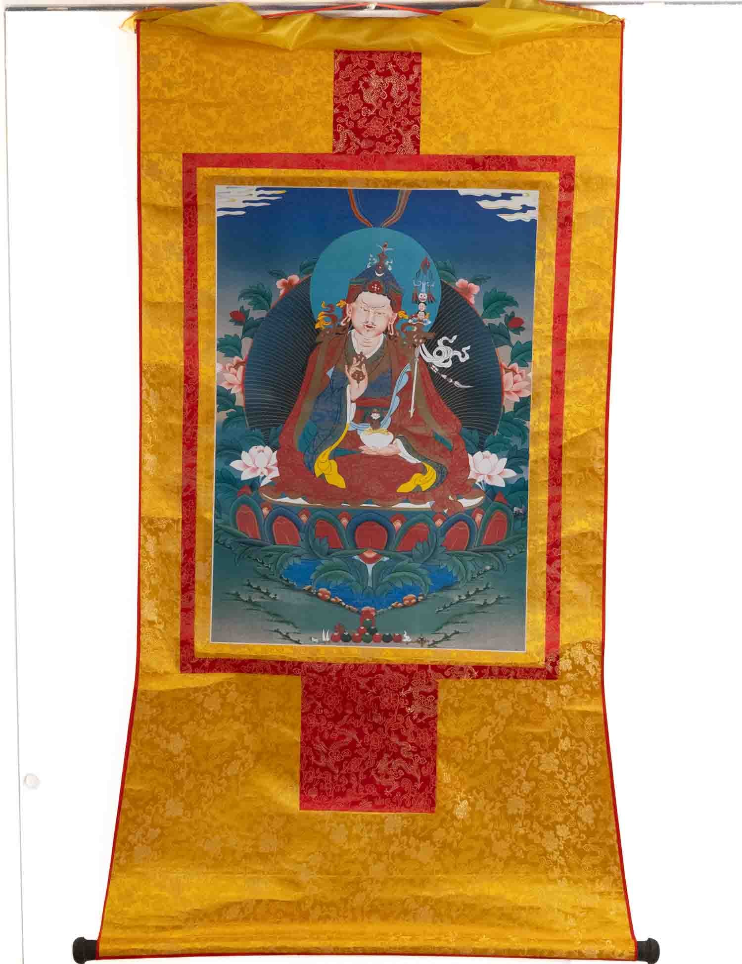 Tibetan Thangka Print Scroll Guru Rinpoche (1 of 6)
