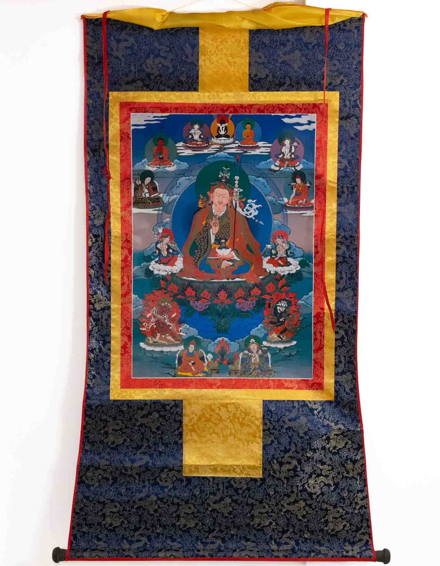 Tibetan Thangka Print Scroll Guru Rinpoche (1 of 6)