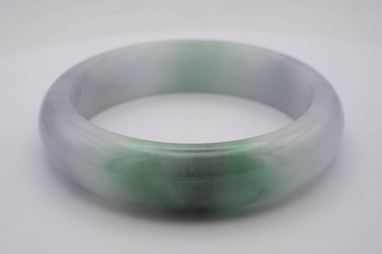 Chinese Multi Colored Jade Bangle - 2