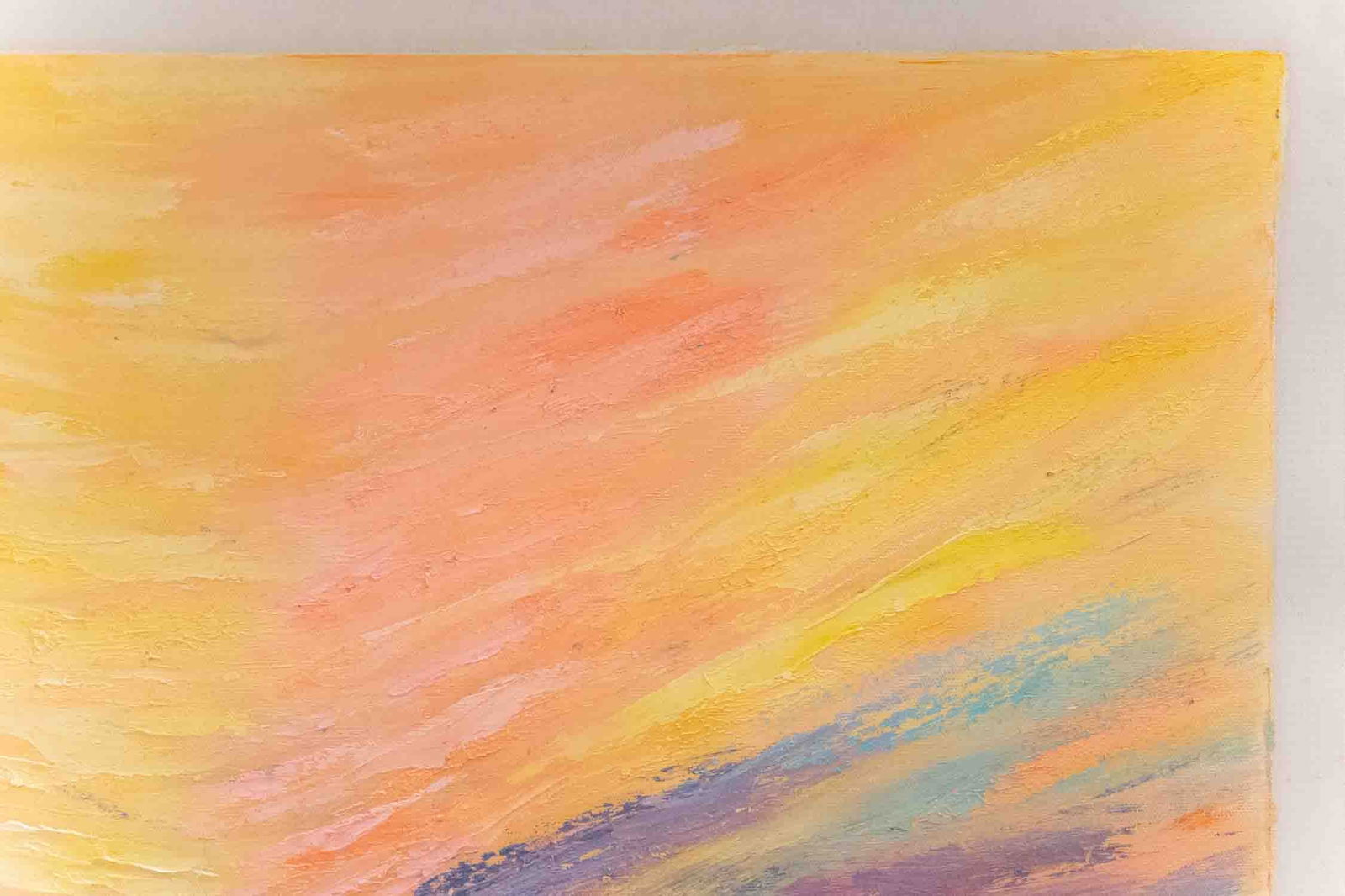 Impressionist Acrylic On Canvas "Sunset" - 5