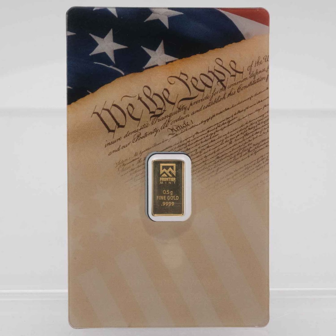 Frontier Mint 0.5 Gram Gold Bar: MLC01323 Shipping: Buyer-arranged shipping: estimated cost: starts at $15.5, Plus $1 dollar for every $100 in value. Signature confirmation is recommended for high value invoice at cost of $5.5. Pleas