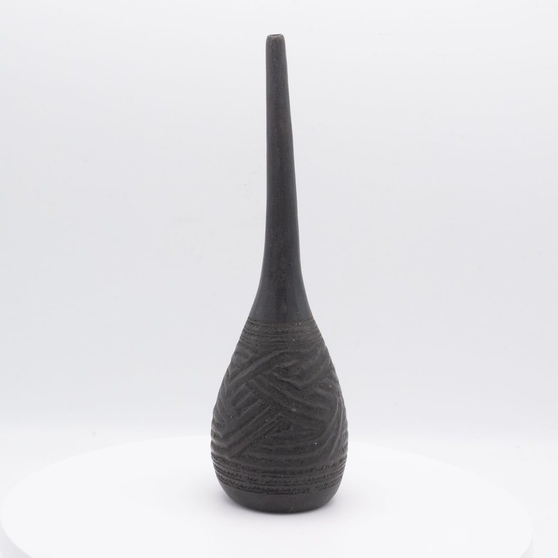 Antique Chinese Wood Water Dropper: Medium: Wood Size: 7.8x2.5x2.5 inches Age/Detail: Antique Chinese Condition: great overall, crackers, check photo for condition reference. Provenance: Collection from Estate in Williamsburg 