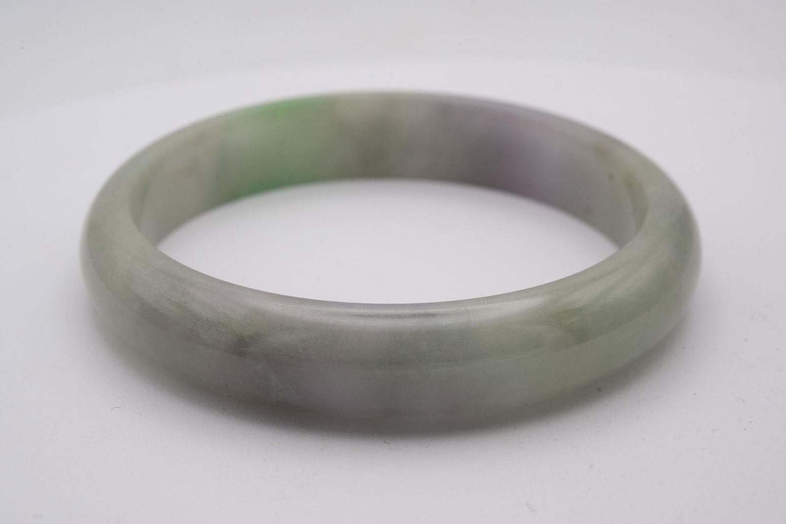 Chinese Multi Colored Jade Bangle - 3