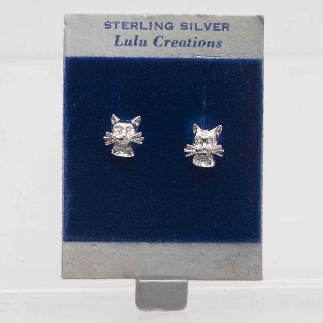 Sterling Silver Cat Earrings: Medium: Sterling Silver Size: 2.3 gram Age/Detail: Condition: great overall, check photo for condition reference Provenance: Collection from Estate in Tribecca Please view all the photos as they are p