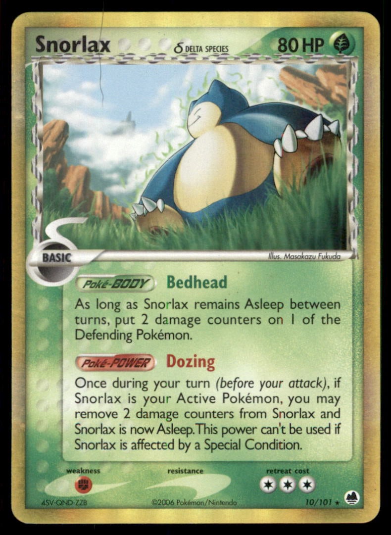 Snorlax (Delta Species) Dragon Frontiers #10/101 Holo Pokemon Card: We offer combined shipping on multiple items. Buyers may also arrange their own shipping. LiveShipping is a separate and independent option for shipping that is NOT a part of the auction house or thei
