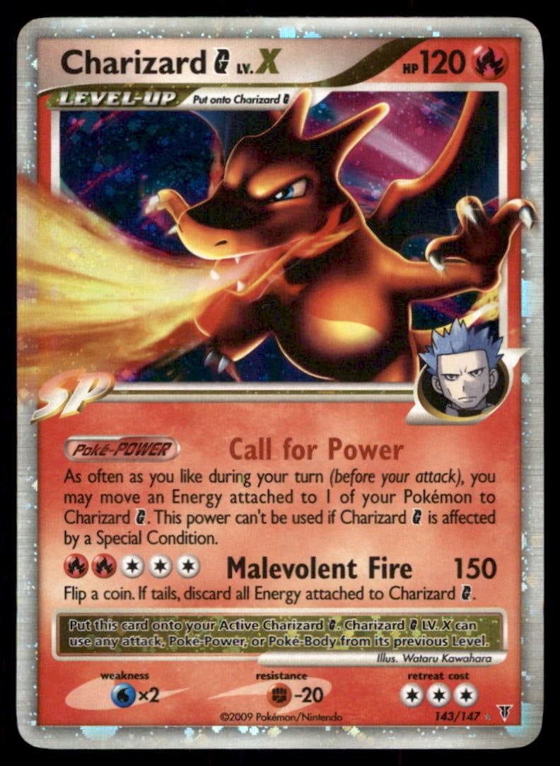 Charizard G Lv.X Supreme Victors #143 Holo Pokemon Card (1 of 2)