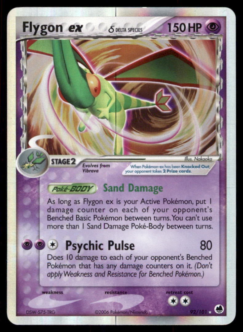 Flygon ex (Delta Species) Dragon Frontiers #92/101 Holo Pokemon Card: We offer combined shipping on multiple items. Buyers may also arrange their own shipping. LiveShipping is a separate and independent option for shipping that is NOT a part of the auction house or thei