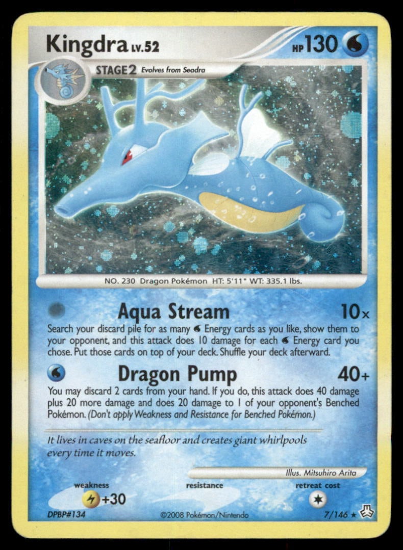 Kingdra Legends Awakened #7/146 Holo Pokemon Card (1 of 2)