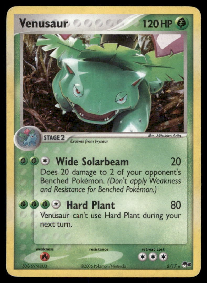 Venusaur POP Series 2 #006/017 Holo Pokemon Card (1 of 2)