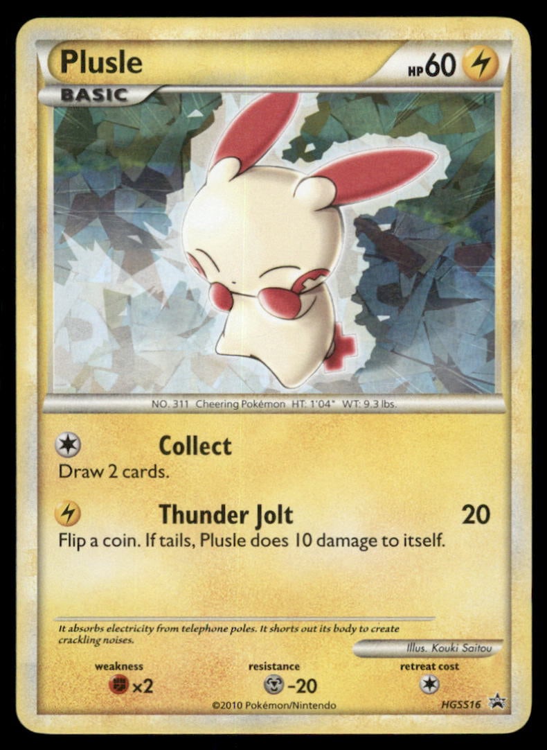 Plusle HGSS Promos #HGSS16 Holo Pokemon Card: We offer combined shipping on multiple items. Buyers may also arrange their own shipping. LiveShipping is a separate and independent option for shipping that is NOT a part of the auction house or thei