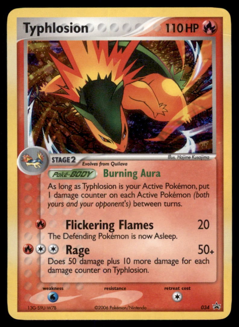 Typhlosion Nintendo Promos #034 Holo Pokemon Card: We offer combined shipping on multiple items. Buyers may also arrange their own shipping. LiveShipping is a separate and independent option for shipping that is NOT a part of the auction house or thei