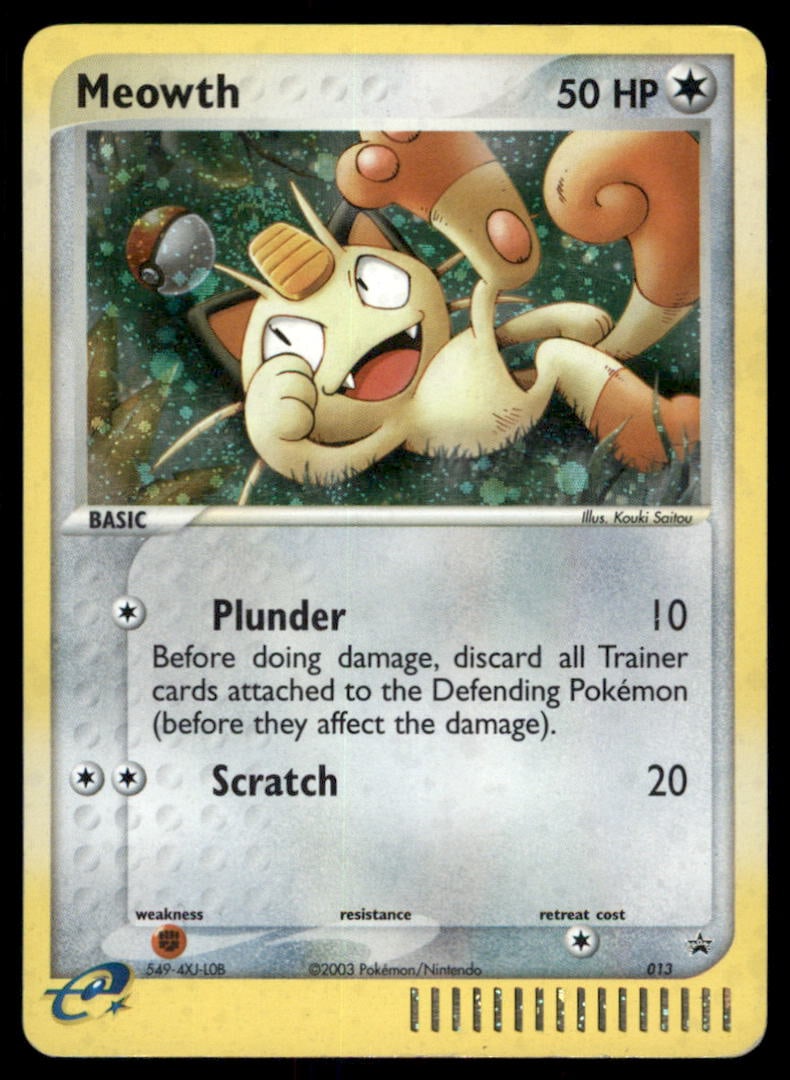 Meowth Nintendo Promos #013 Holo Pokemon Card: We offer combined shipping on multiple items. Buyers may also arrange their own shipping. LiveShipping is a separate and independent option for shipping that is NOT a part of the auction house or thei