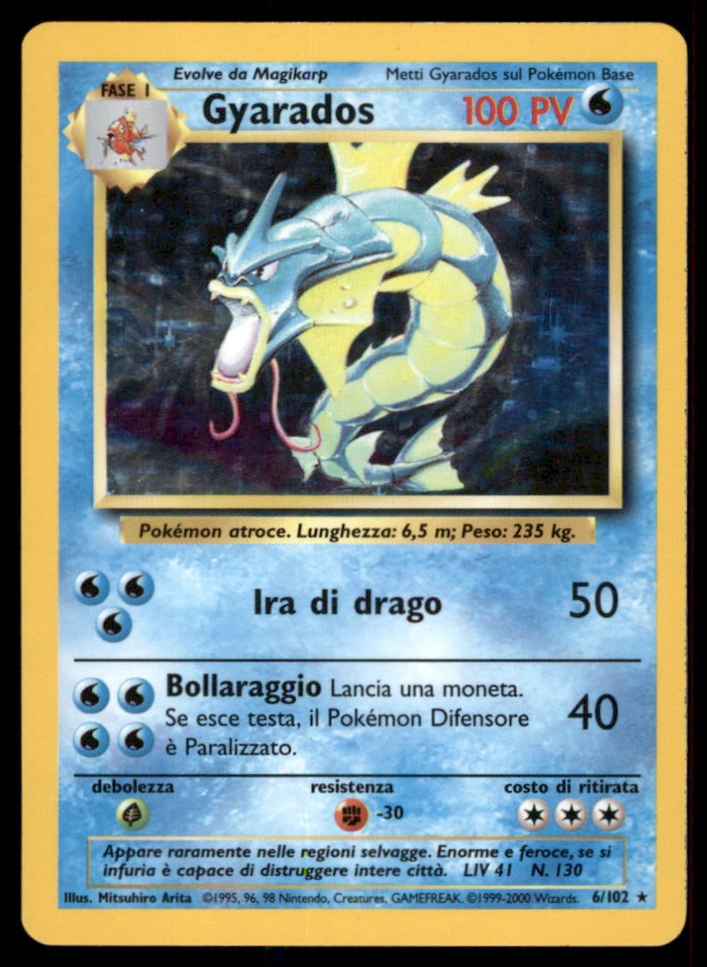 Gyarados Base Set #006/102 Holo Pokemon Card: We offer combined shipping on multiple items. Buyers may also arrange their own shipping. LiveShipping is a separate and independent option for shipping that is NOT a part of the auction house or thei