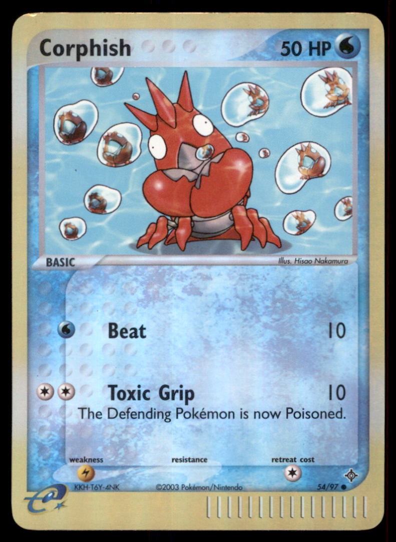 Corphish Dragon #54/97 Holo Pokemon Card: We offer combined shipping on multiple items. Buyers may also arrange their own shipping. LiveShipping is a separate and independent option for shipping that is NOT a part of the auction house or thei