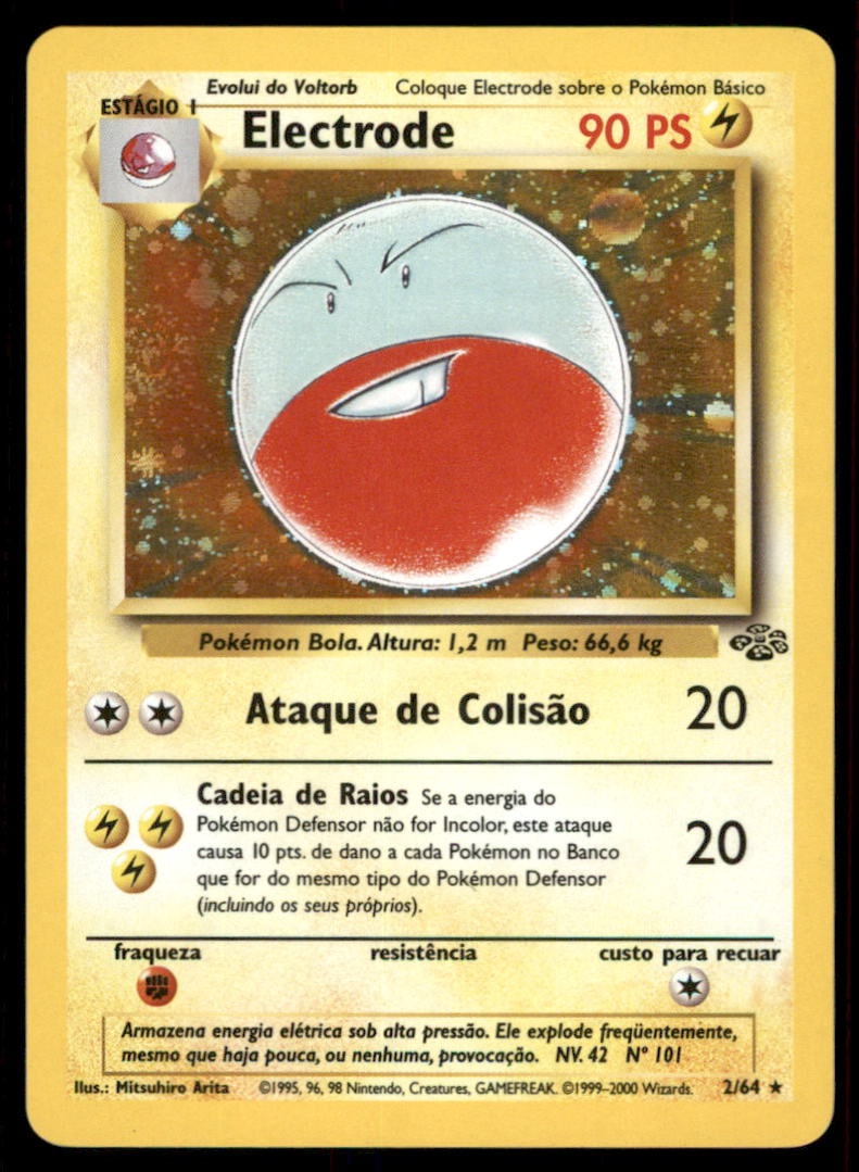 Electrode (2) Jungle #02/64 Holo Pokemon Card: We offer combined shipping on multiple items. Buyers may also arrange their own shipping. LiveShipping is a separate and independent option for shipping that is NOT a part of the auction house or thei