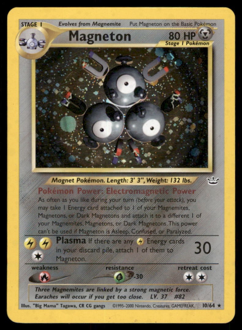 Magneton Neo Revelation #10/64 Holo Pokemon Card (1 of 2)