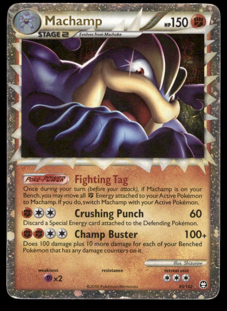 Machamp (Prime) Triumphant #95/102 Holo Pokemon Card: We offer combined shipping on multiple items. Buyers may also arrange their own shipping. LiveShipping is a separate and independent option for shipping that is NOT a part of the auction house or thei