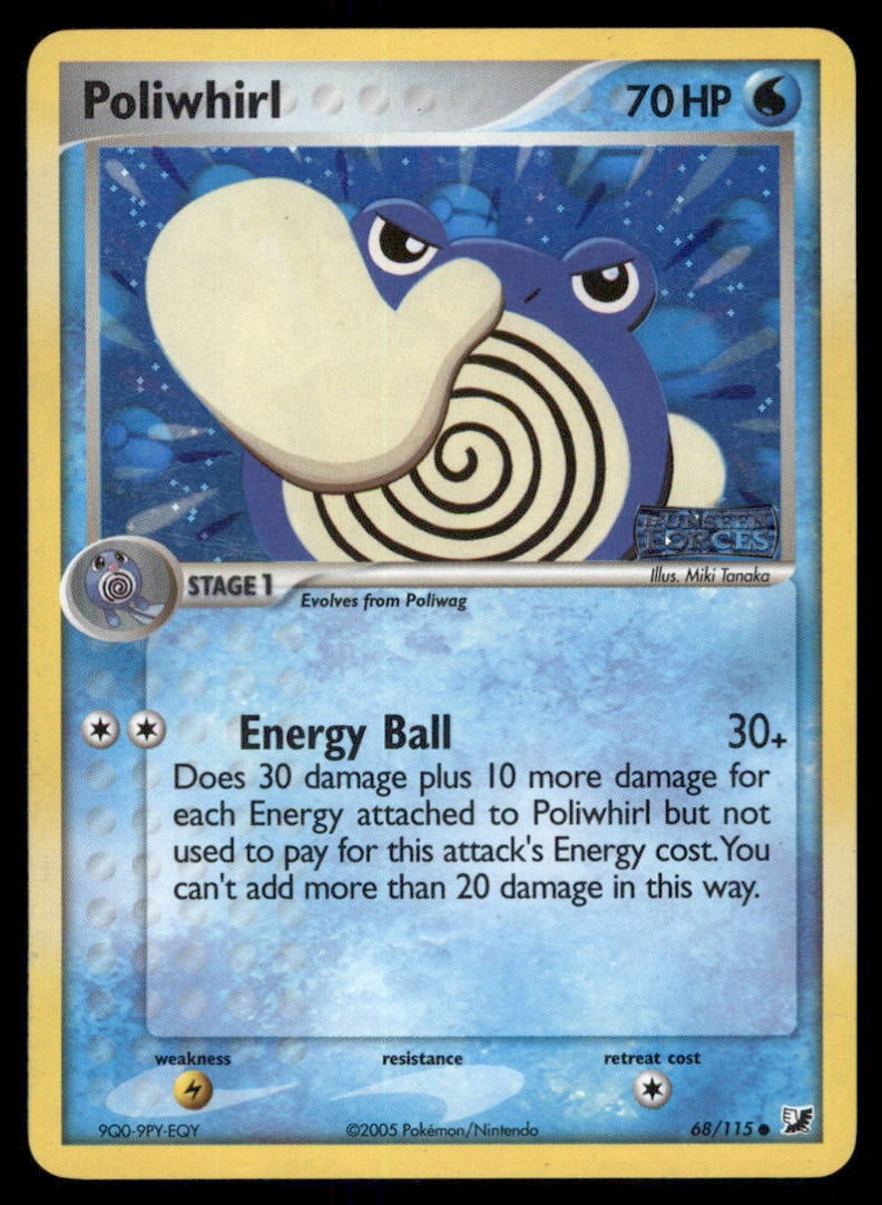 Poliwhirl Unseen Forces #68/115 Holo Pokemon Card: We offer combined shipping on multiple items. Buyers may also arrange their own shipping. LiveShipping is a separate and independent option for shipping that is NOT a part of the auction house or thei