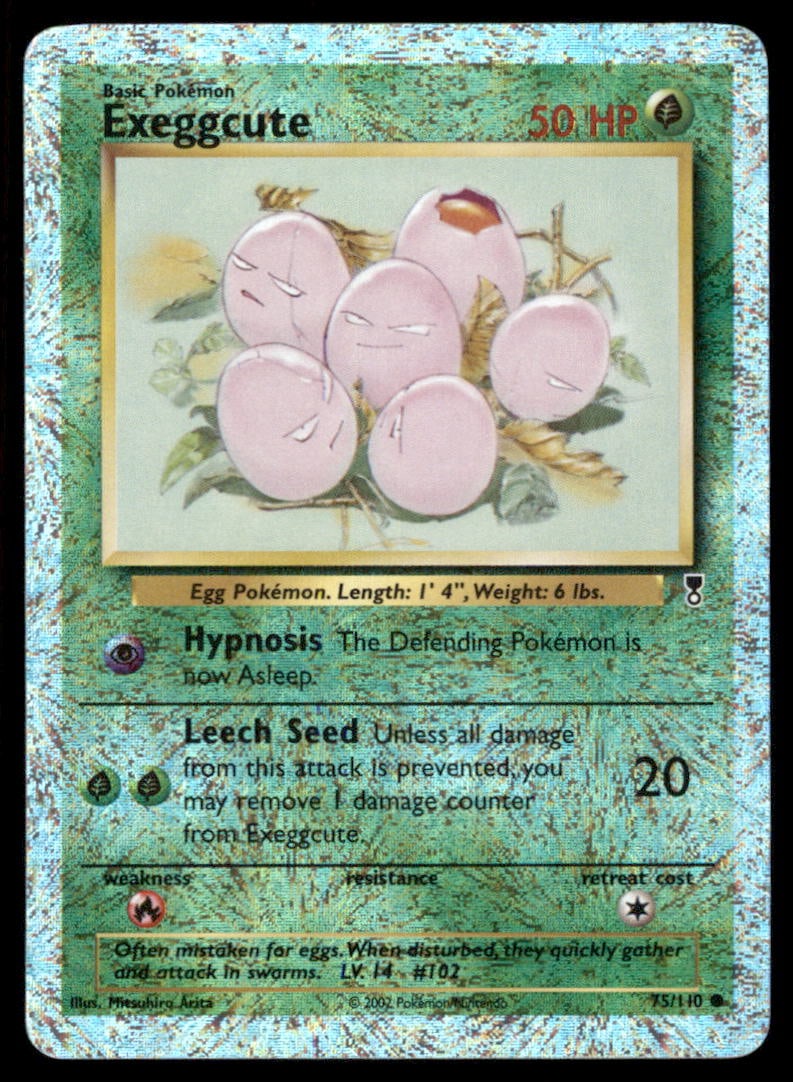 Exeggcute Legendary Collection #075/110 Holo Pokemon Card: We offer combined shipping on multiple items. Buyers may also arrange their own shipping. LiveShipping is a separate and independent option for shipping that is NOT a part of the auction house or thei