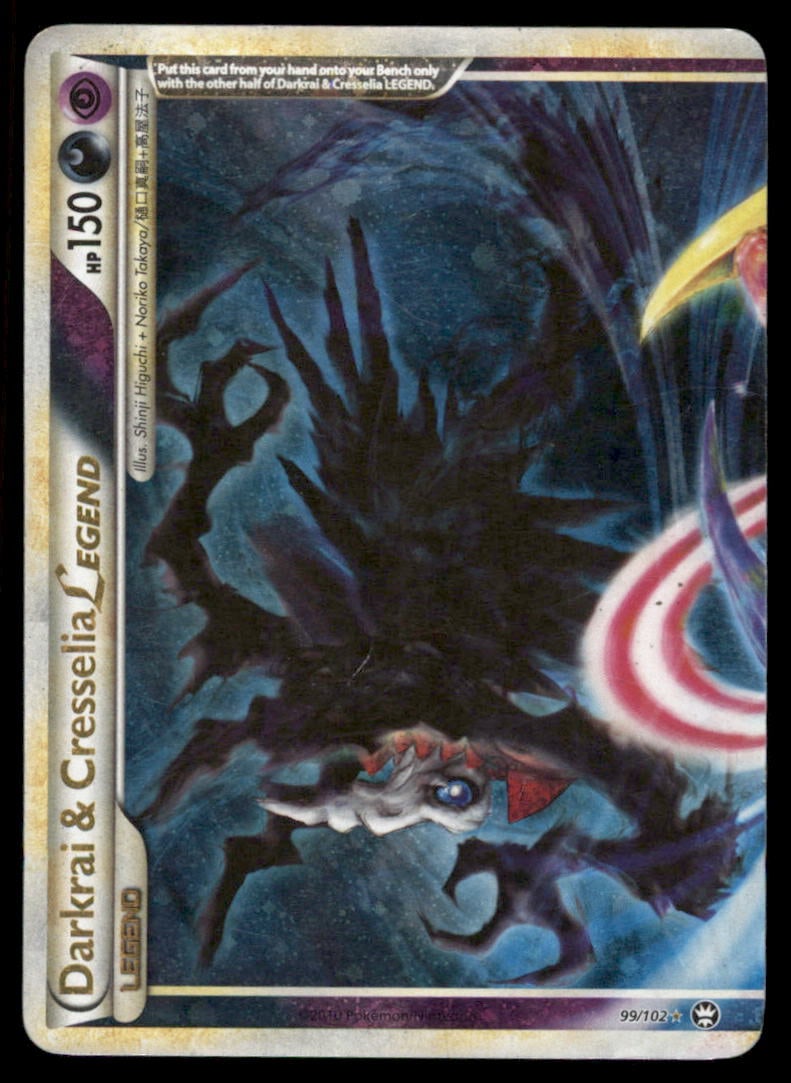 Darkrai & Cresselia Legend (Top) Triumphant #99/102 Holo Pokemon Card: We offer combined shipping on multiple items. Buyers may also arrange their own shipping. LiveShipping is a separate and independent option for shipping that is NOT a part of the auction house or thei