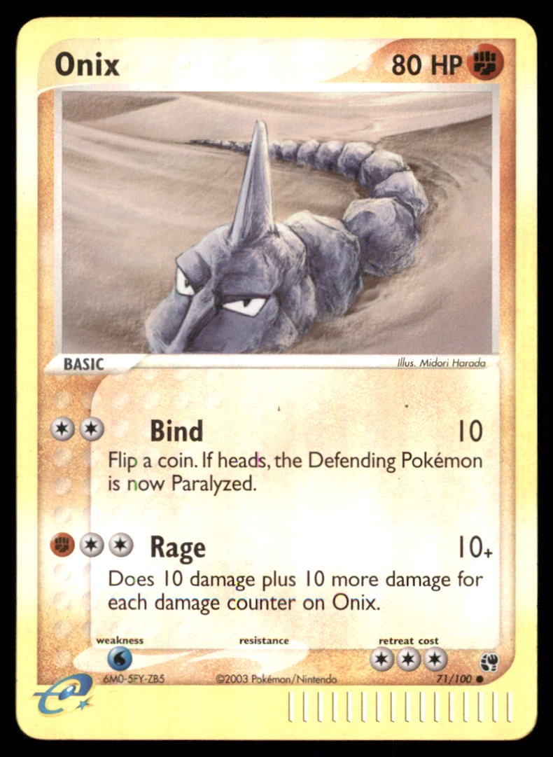 Onix Sandstorm #71/100 Holo Pokemon Card: We offer combined shipping on multiple items. Buyers may also arrange their own shipping. LiveShipping is a separate and independent option for shipping that is NOT a part of the auction house or thei