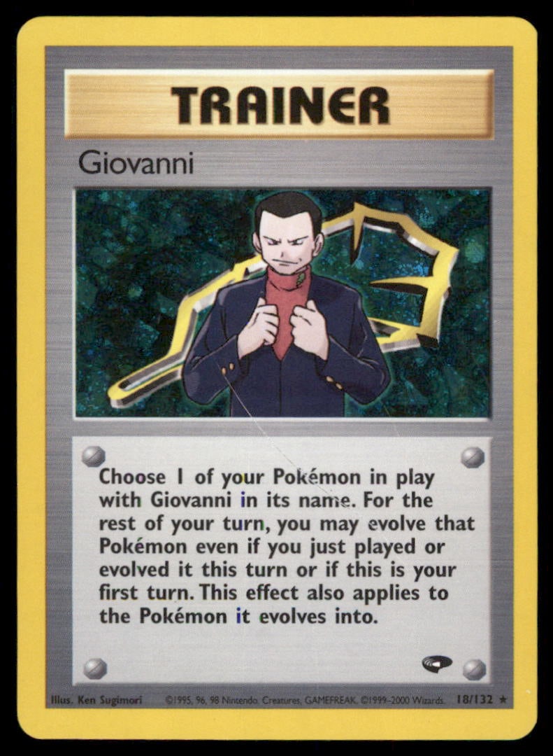 Giovanni (104) Gym Challenge #104/132 Holo Pokemon Card: We offer combined shipping on multiple items. Buyers may also arrange their own shipping. LiveShipping is a separate and independent option for shipping that is NOT a part of the auction house or thei
