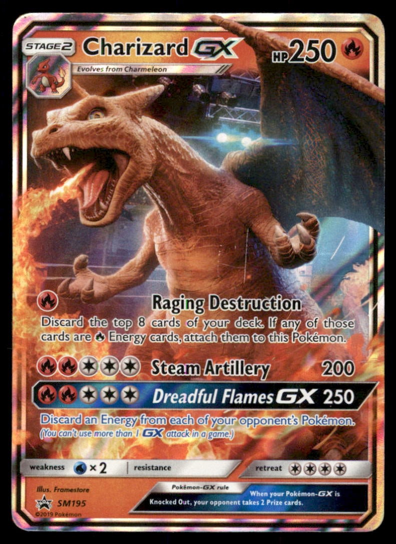 Charizard GX SM Promos #SM195 Pokemon Card: We offer combined shipping on multiple items. Buyers may also arrange their own shipping. LiveShipping is a separate and independent option for shipping that is NOT a part of the auction house or thei