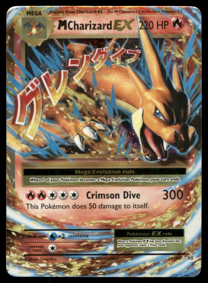 M Charizard EX (Y) XY - Flashfire #13/106 Pokemon Card (1 of 2)