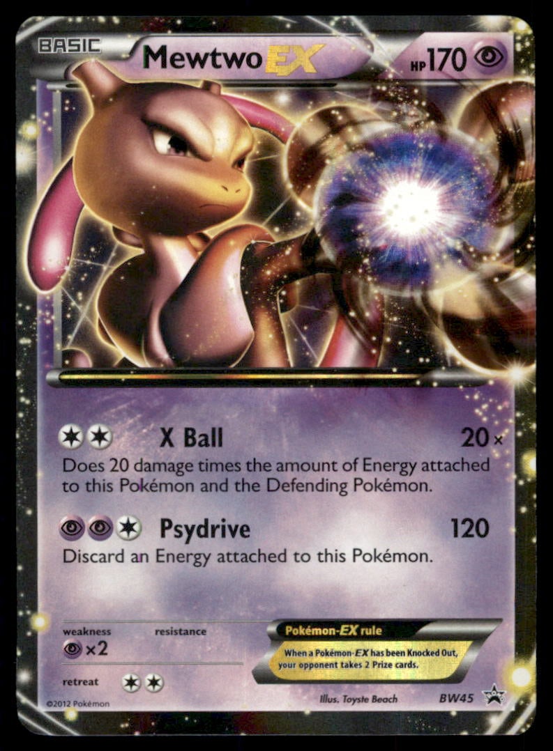 Mewtwo EX Black and White Promos #BW45 Pokemon Card: We offer combined shipping on multiple items. Buyers may also arrange their own shipping. LiveShipping is a separate and independent option for shipping that is NOT a part of the auction house or thei