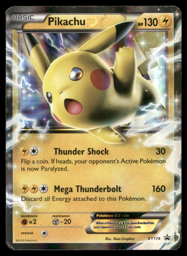 Pikachu EX XY Promos #XY174 Pokemon Card (1 of 2)