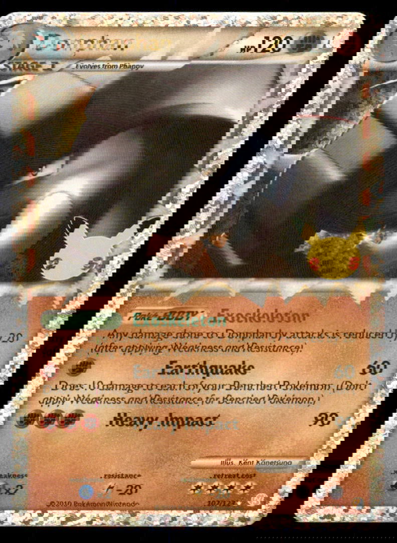 Donphan (Prime) HeartGold SoulSilver #107/123 Pokemon Card: We offer combined shipping on multiple items. Buyers may also arrange their own shipping. LiveShipping is a separate and independent option for shipping that is NOT a part of the auction house or thei